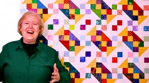 Easy Candy Churn Dash Quilt Block Tutorial