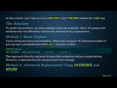 How to Find and Update a String within a String in SQL Server