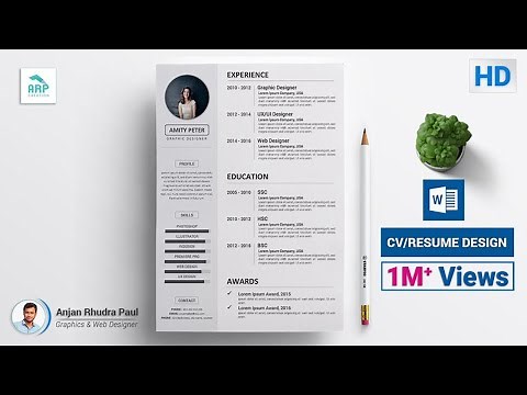 How to Create a CV/RESUME template in Microsoft Word Docx : ✪ Docx Tutorial ✪