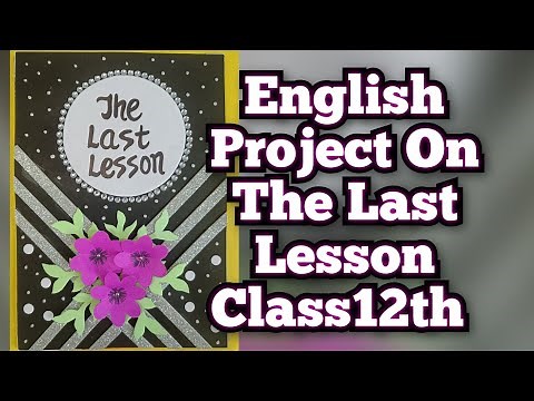 English Project on The Last Lesson (Linguistic Chauvinism) for Class12th CBSE 2023-24