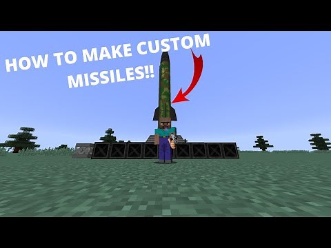 Minecraft Nuclear Tech Mod| HOW TO MAKE CUSTOM/LAUNCH NUCLEAR MISSILES!!