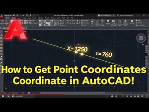 how to get point coordinates in autocad