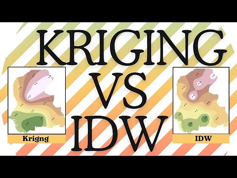 Interpolation in ArcGIS: Kriging VS IDW