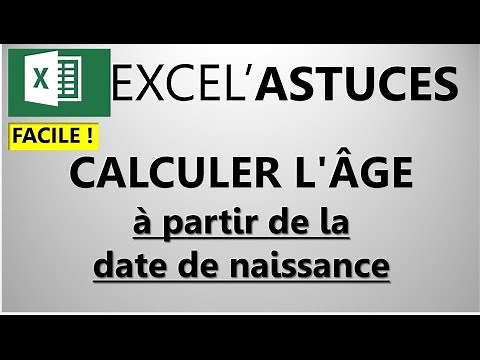 EXCEL : CALCULEZ FACILEMENT L'AGE A PARTIR DE LA DATE DE NAISSANCE #07