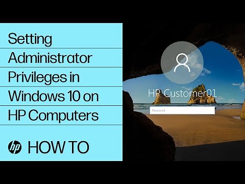 Setting Administrator Privileges in Windows 10 on HP Computers | HP Computers | HP Support