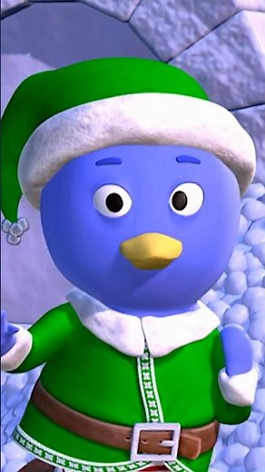 Elf Pablo has a snowball fight! #Backyardigans