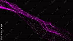 Innovative Trapcode Form Animations background. technological abstraction color wave. Using trapcode form, create an animated background that loops.