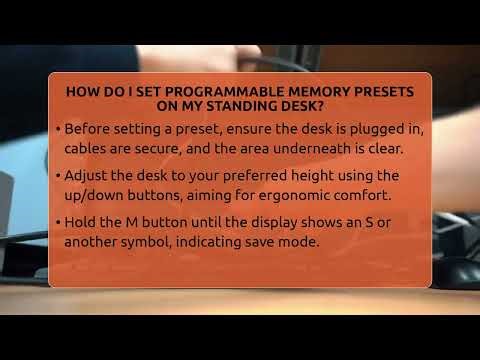 How Do I Set Programmable Memory Presets On My Standing Desk? - Office Supply Insider