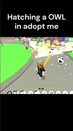 Hatching a owl in adopt me from a farm egg