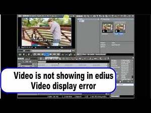 video is not showing in edius | Video display error in eduis | edius display problem |