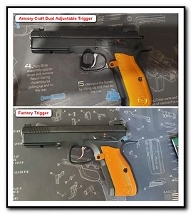 Armory Craft CZ 75 85 97 & CANIK Tanfoglio IWI SAR DASA Dual Adjustable trigger | armorycraft