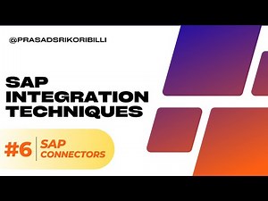 Part 6 - SAP Integration Technique - SAP Java and .NET Connectors by Prasad Sri Koribilli #sap