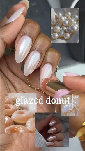 Pearl Chrome Nails 🐚✨#pearlchrome #chromenails #gelxnails #nailtutorial #diynails