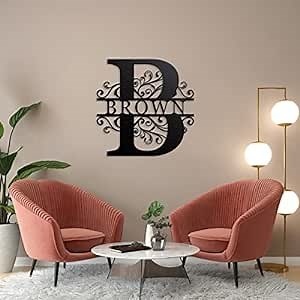 Amazon.com: Personalized Last Name Metal Signs | Last Name Sign | Personalized Wedding Gift | : Home & Kitchen