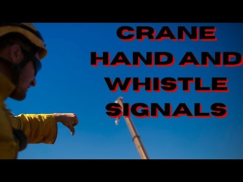 Crane whistle signals and hand Signals in construction #crane hand signals, #crane whistle signals