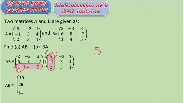 Matrix Operation: Multiplication of 3x3 matrices.