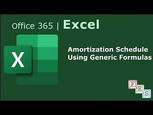 Loan Amortization Schedule using Generic formulas in Excel - Office 365