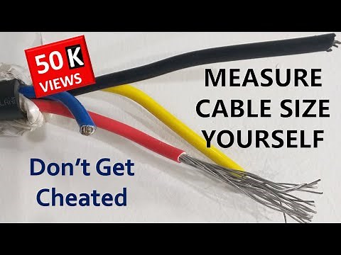 How to Measure Cable Size Manually | How to identify cable size