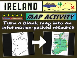 IRELAND Map Activity - Step-by-Step Slides and Handouts