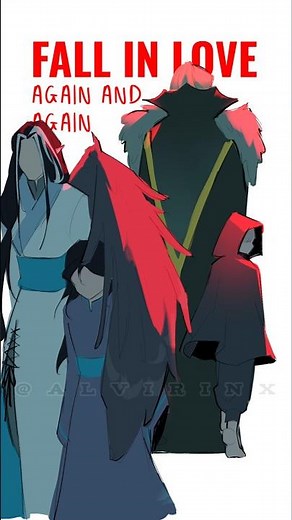 fall in love again and again. #digitalart #animatic