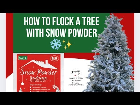 TREE FLOCKING TRICK: New tree, upcycled tree or Re-Flock a Yellow Tree (BEFORE & AFTER tutorial)