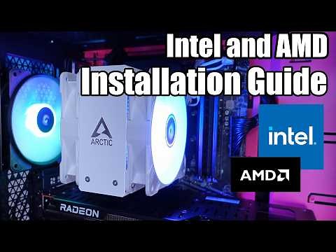 How to install the Arctic Freezer 36 ARGB CPU Cooler - AMD and Intel Step by Step Guide
