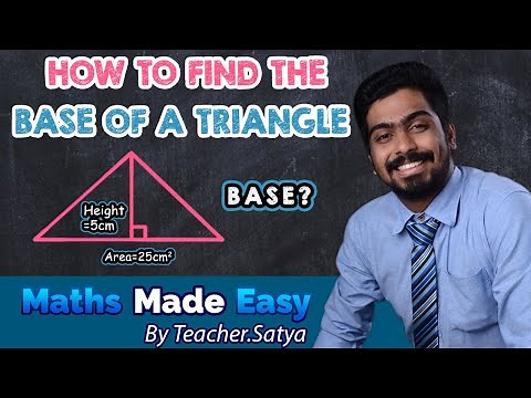 How to Find Base of Triangle with Area and Height - Teacher Satya