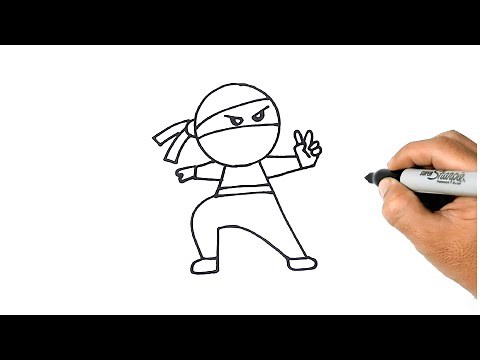 HOW TO DRAW A NINJA EASY STEP BY STEP
