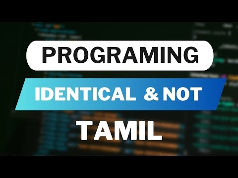 PHP Identical & Not Identical Operators in Tamil | PHP Tutorial for Beginners