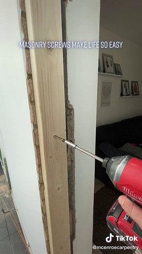 If you’re not using masonry screws give them a go! #LoveYourJob #Carpenter #Joiner #Carpentry #Joinery #Woodworking #Woodworker #Chippy #Timber #Wood #Heritage #BespokeJoinery #InteriorDesign #Building #Builder