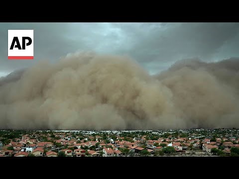 Watch close-up views and timelapse of Arizona dust storm known as haboob