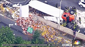 Massive Pepper Spill Blocks Most Lanes of the BQE