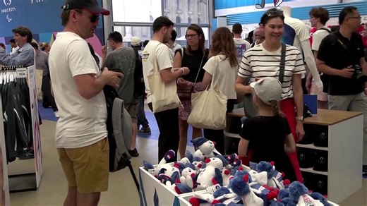 24K views · 49 reactions | A merchandise 'megastore' for the #Paris2024 Olympic Games was unveiled on the Champs-Élysées. The store boasts 300 products ranging from mascots and T-shirts to miniature Eiffel Towers. More coverage: https://reut.rs/3VZPdcn | Reuters | Facebook
