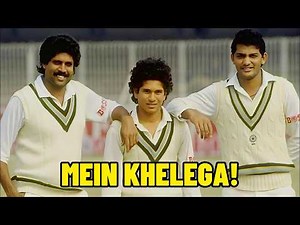 Sachin Tendulkar’s First Match in 1989 – The Birth of a Legend | Sachin Tendulkar vs Waqar Younis 🔥