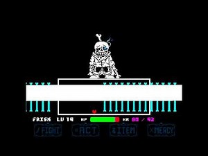 Distrust Sans 1st attack+Swapfell new intro&Phase2 1st attack[undertale fangame]