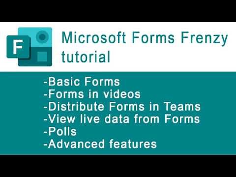 Microsoft Forms for Assessment. COMPLETE guide with advanced features