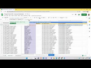Programmatic SEO Keyword Generator in Google Sheets