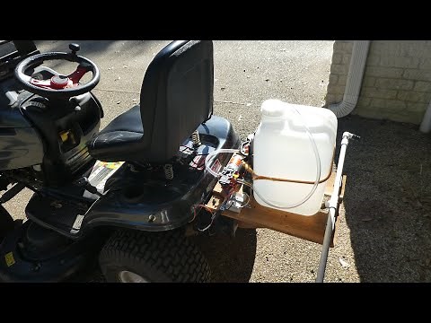 Build a Sprayer for Riding Lawnmower