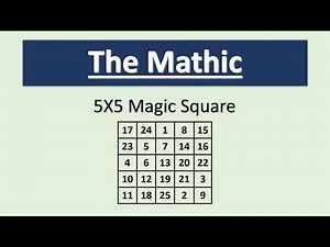5X5 Magic Square Solving Mathod Step By Step
