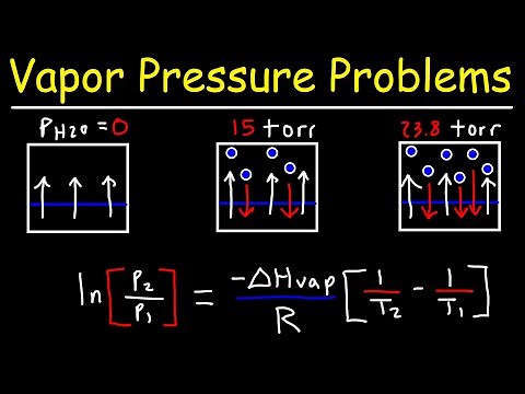 Vapor Pressure - Normal Boiling Point & Clausius Clapeyron Equation