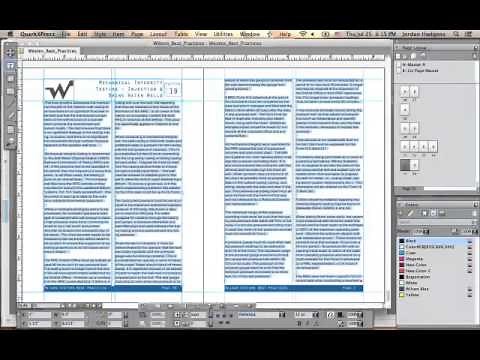 Formatting Pages in QuarkXPress