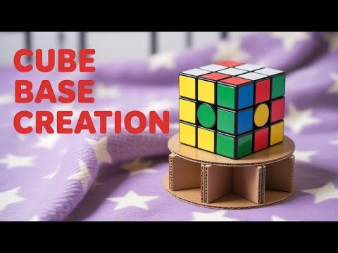 Haz tu propia base para cubos de Rubik fácil y rápido