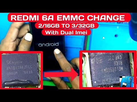 Redmi 6A emmc change with dual imei full gide | finally Redmi 6A Dead Recovered by MOBILE DR MIJANUR