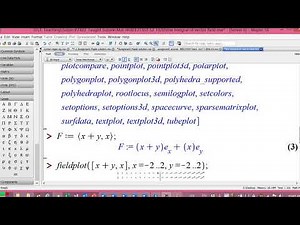 Line integral of vector field using Maple