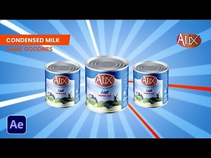 Minimal Product Ad Animation in After Effects (Condensed Milk)