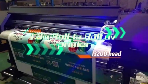 Banner Machine 1.8m Roll to Roll Uv Printing with I3200 Head Waterproof Uv Printing