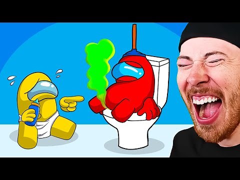 TRY NOT TO LAUGH (Among Us Animations)