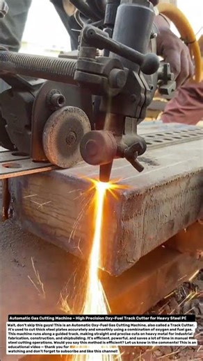 Automatic Gas Cutting Machine – High Precision Oxy-Fuel Track Cutter for Heavy Steel Plates.