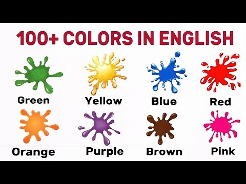 Colors in English | Learn 100+ Color Names with Pronunciation | English Vocabulary Builder