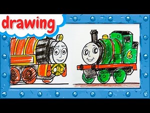 How to Draw Percy and Victor ♦ Thomas and Friends ♦ Drawing and Colors Learning video for kids